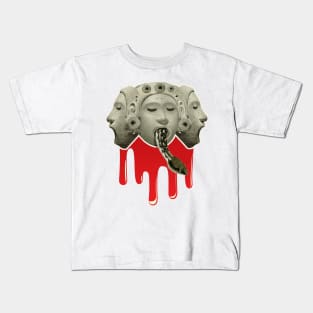 Death Mask with Destiny Serpent Kids T-Shirt